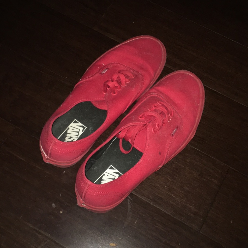Red vans used once